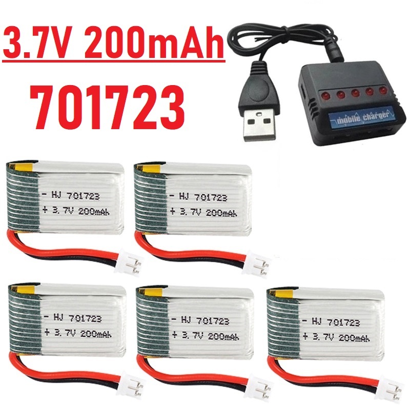 Eachine Drone E010 - Upgrade 3.7V 200mAh Battery With Charger