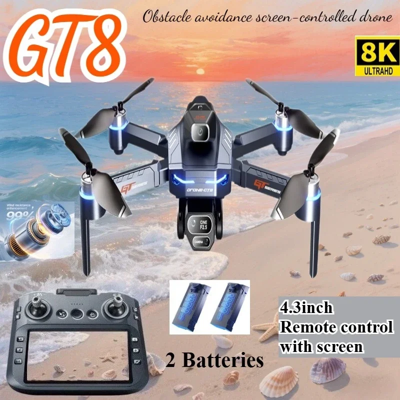 Drone 4K HD GT8 Camera Obstacl - Drone Multispectral 评论和价格